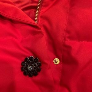 KATE SPADE
Jewel Button Puffer Coat In Red 6